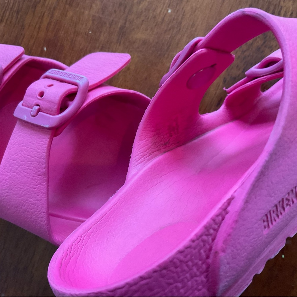 GUC Pink Birkenstock Sandals Size 31 - Picture 5 of 6